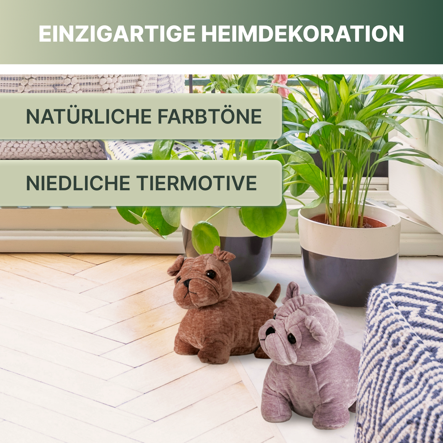 TOP PROVIDER 999 Decorative door wedge animals made of fabric - Door stopper - Door holder - Window buffer - Floor stopper - Door stopper - Door wedge