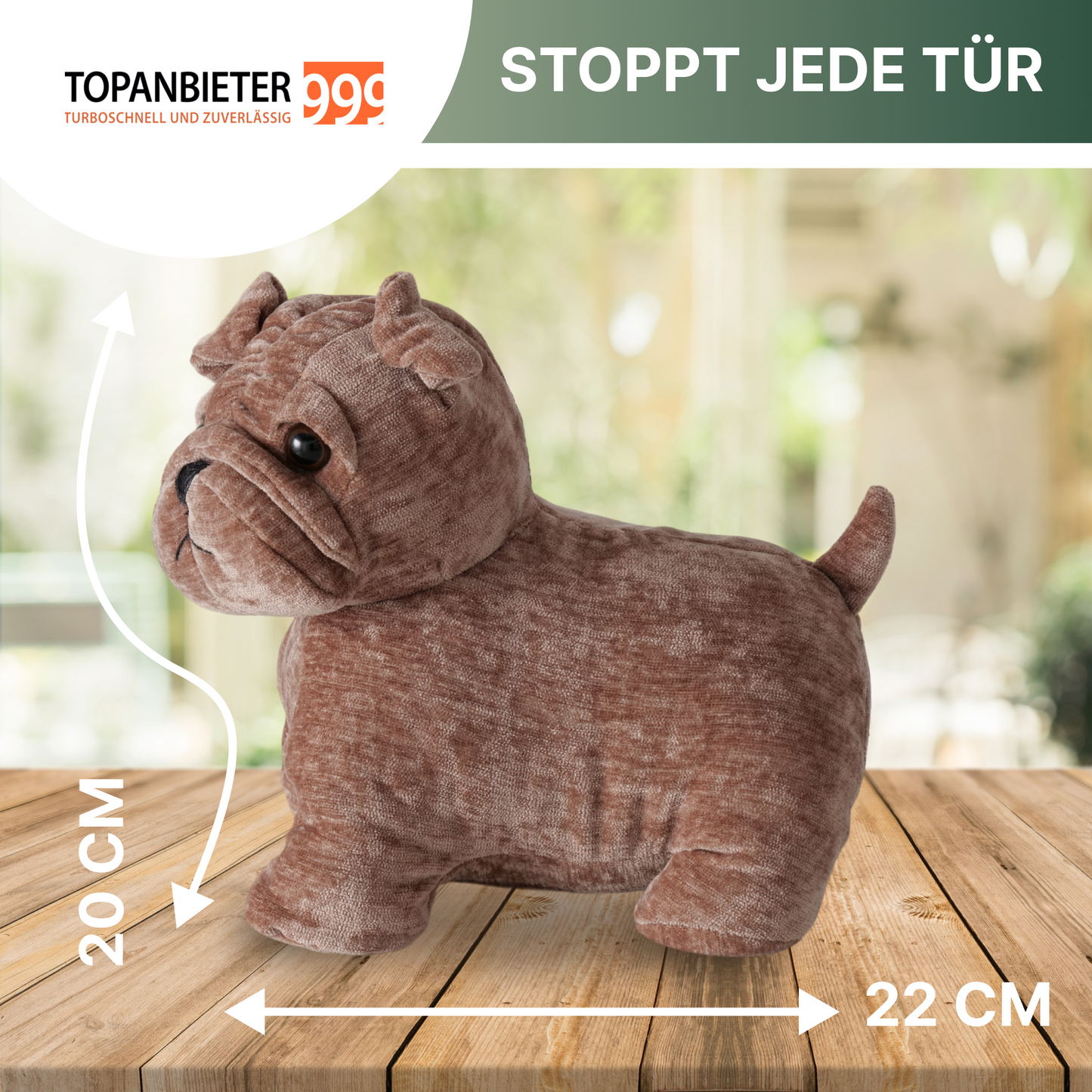 TOP PROVIDER 999 Decorative door wedge animals made of fabric - Door stopper - Door holder - Window buffer - Floor stopper - Door stopper - Door wedge