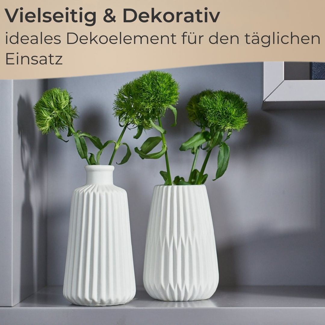 TA999 Vasen-Set Keramik verschiedene Ausführungen Porzellanvase Wohndeko Blumen