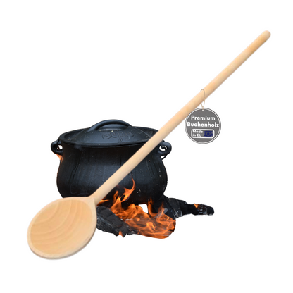 Kochlöffel Buchenholz 60/80/100 cm extra langer stabiler Kochlöffel Made in EU