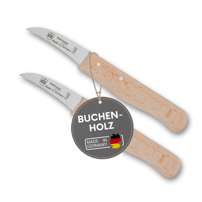 Küchenmesser Set  Edelstahl & Buche rostfrei Gemüs-& Obstmesser Allzweckmesser