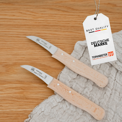 Küchenmesser Set  Edelstahl & Buche rostfrei Gemüs-& Obstmesser Allzweckmesser