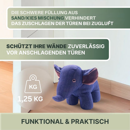 TOP PROVIDER 999 Decorative door wedge animals made of fabric - Door stopper - Door holder - Window buffer - Floor stopper - Door stopper - Door wedge