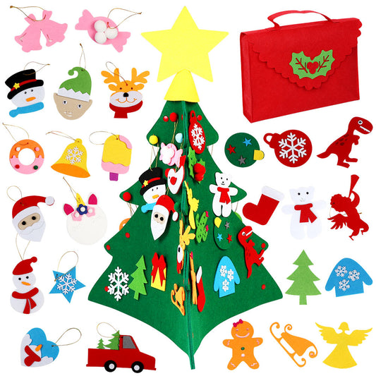 TA999 Weihnachtsbaum Filz DIY Deko Kinder Bastelset Tannenbaum Deko Advent Tanne