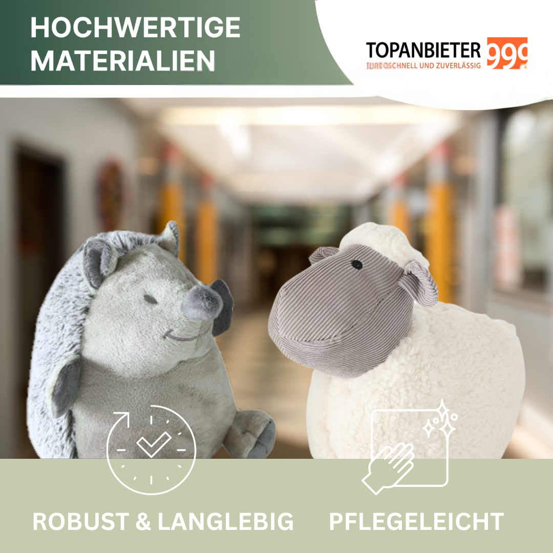 TOP PROVIDER 999 Decorative door wedge animals made of fabric - Door stopper - Door holder - Window buffer - Floor stopper - Door stopper - Door wedge