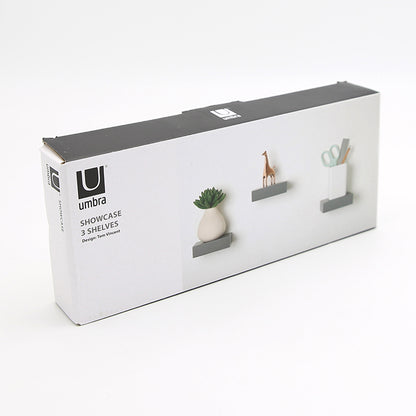 Umbra Showcase 3er Set Regale Miniregal Wandregal Wandablege Deko in verschiedenen Farben