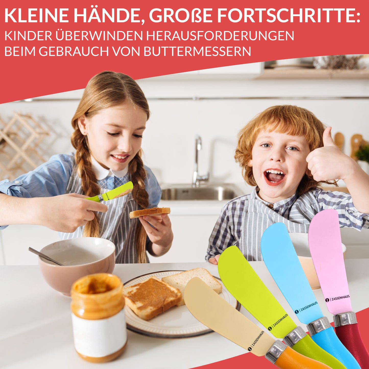 Zassenhaus butter knife set 4-piece