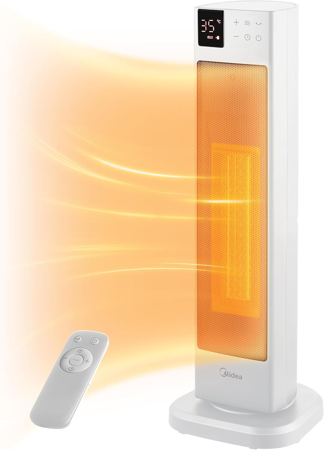 Midea Keramik-Heizlüfter 2000W Turmheizung Keramikheizgerät Standheizlüfter weiß,-B-Ware