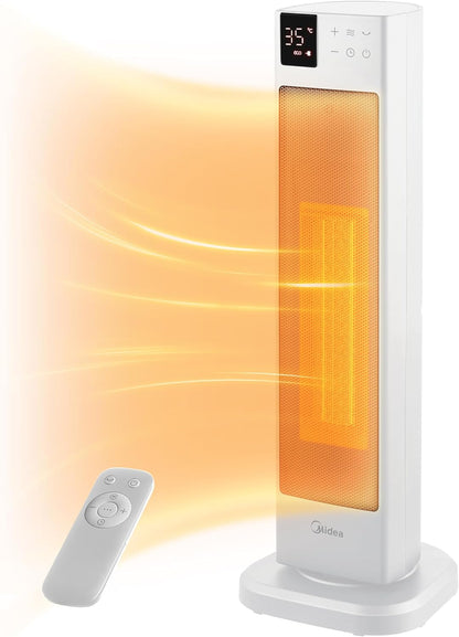 Midea Keramik-Heizlüfter 2000W Turmheizung Keramikheizgerät Standheizlüfter weiß,-B-Ware