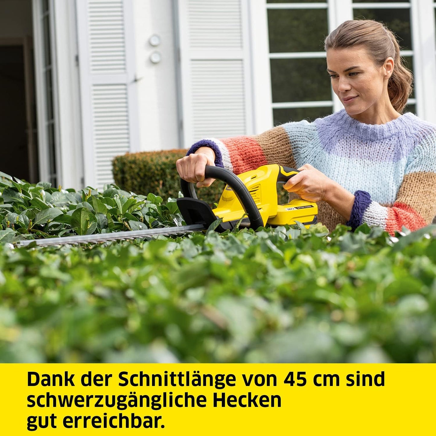 Kärcher HGE 18-45 Akku-Heckenschere 18V 45cm 2700 U/min leicht ohne Akku