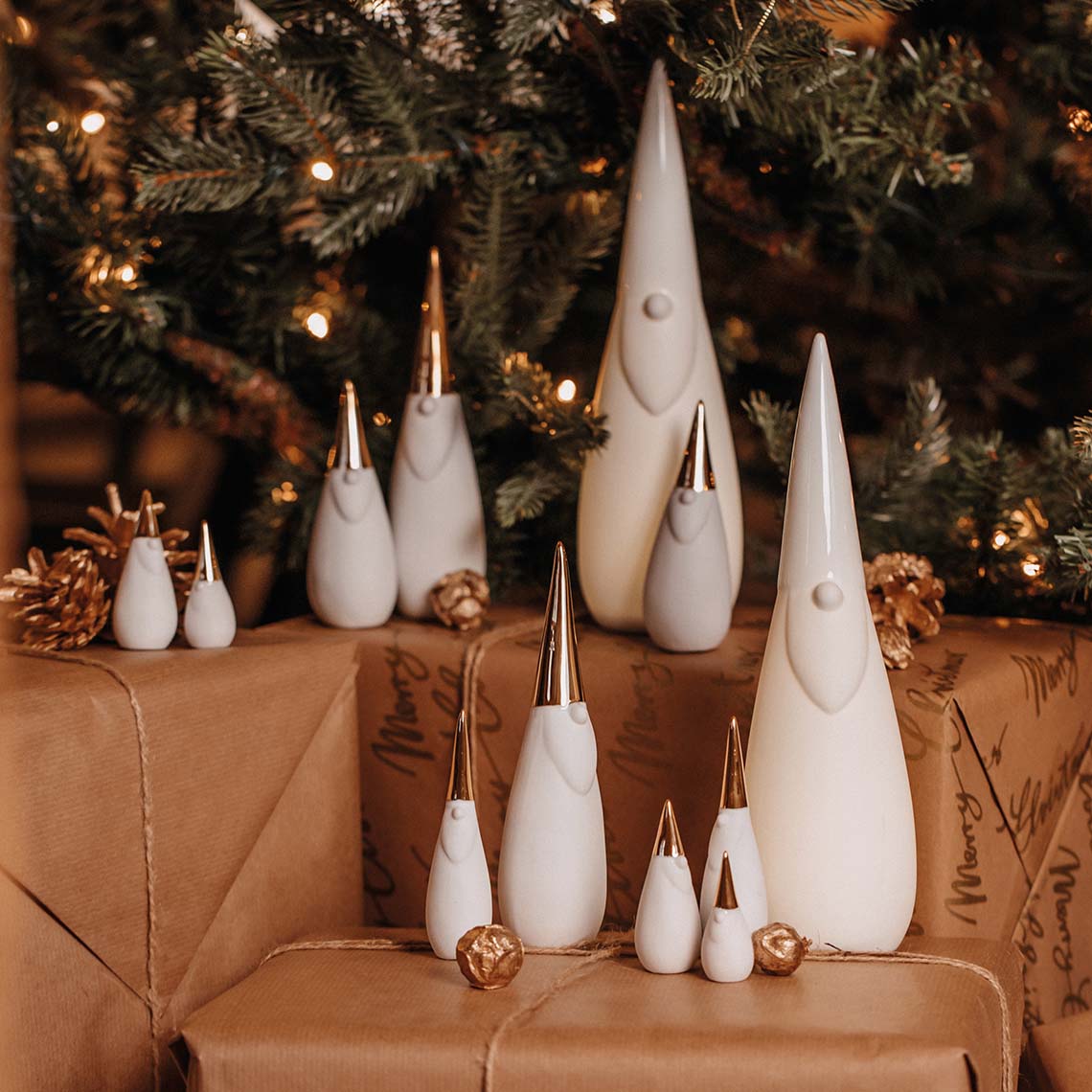 Räder Living Figuren Set Santa gold 3 St.