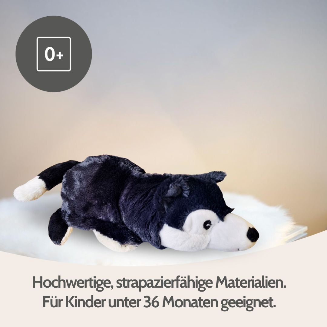 Habibi Plush Classic Wärmetier 1863 Wendetier Wolf/Schaf Stoffltier Wärmekissen