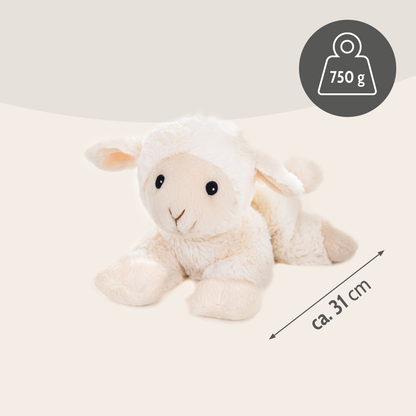 Habibi Plush Classic Wärmetier Lämmchen Kuscheltier Wärmekissen Wärmflasche