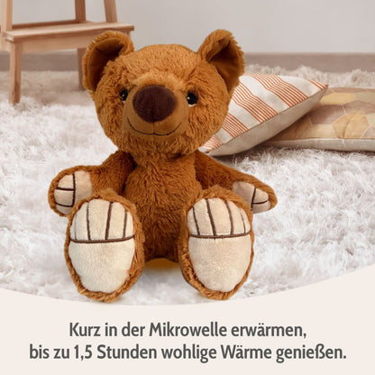Habibi Plush Classic Wärmetier Bär braun Kuscheltier Wärmekissen Kuscheltier