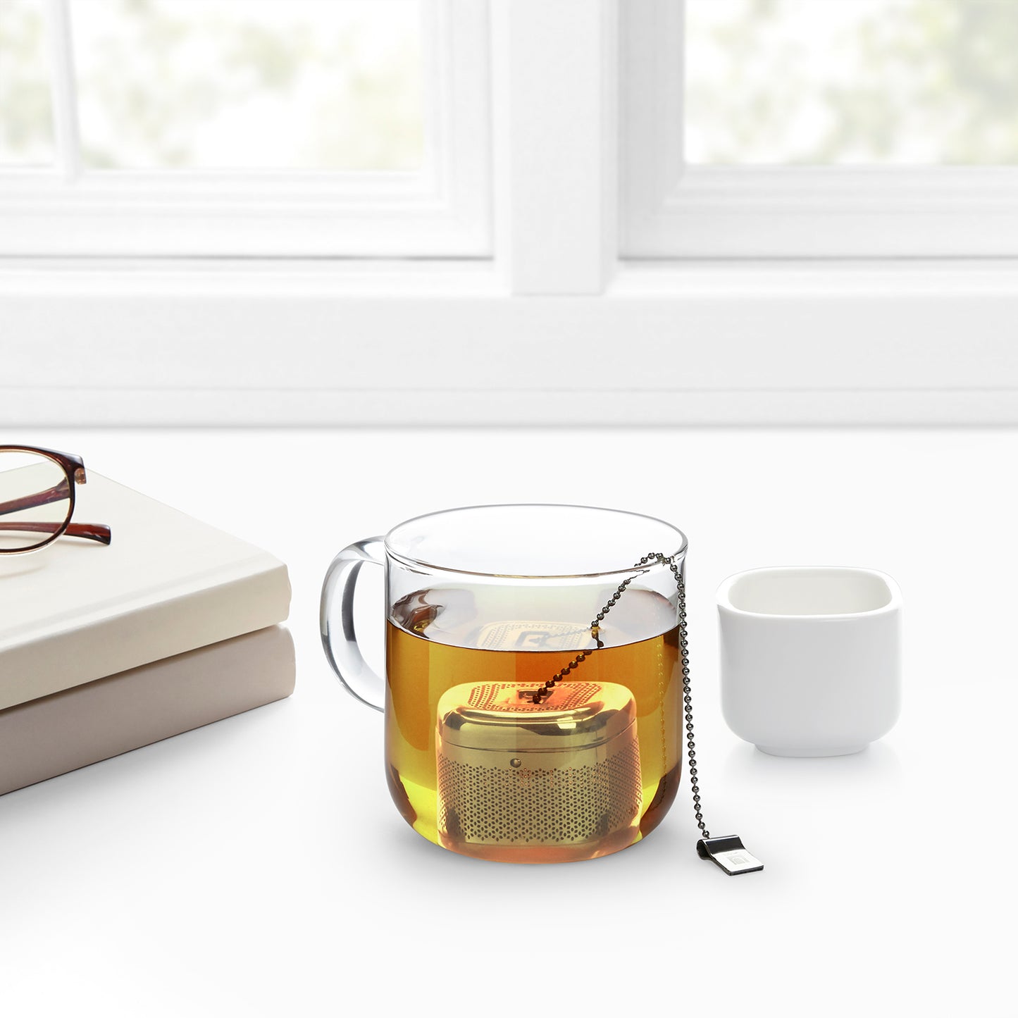 Teeei CUTEA Edelstahl – Teefilter Teesieb für losen Tee Tasse/Kanne Gewürzkugel