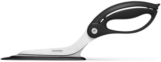 Dreamfarm SCIZZA Pizza Scissors - Cutting and Serving in One - Stainless Steel Pizza Cutter - Dishwasher Safe Pizza Scissors - Ideal for Thick Crusts or Flatbread