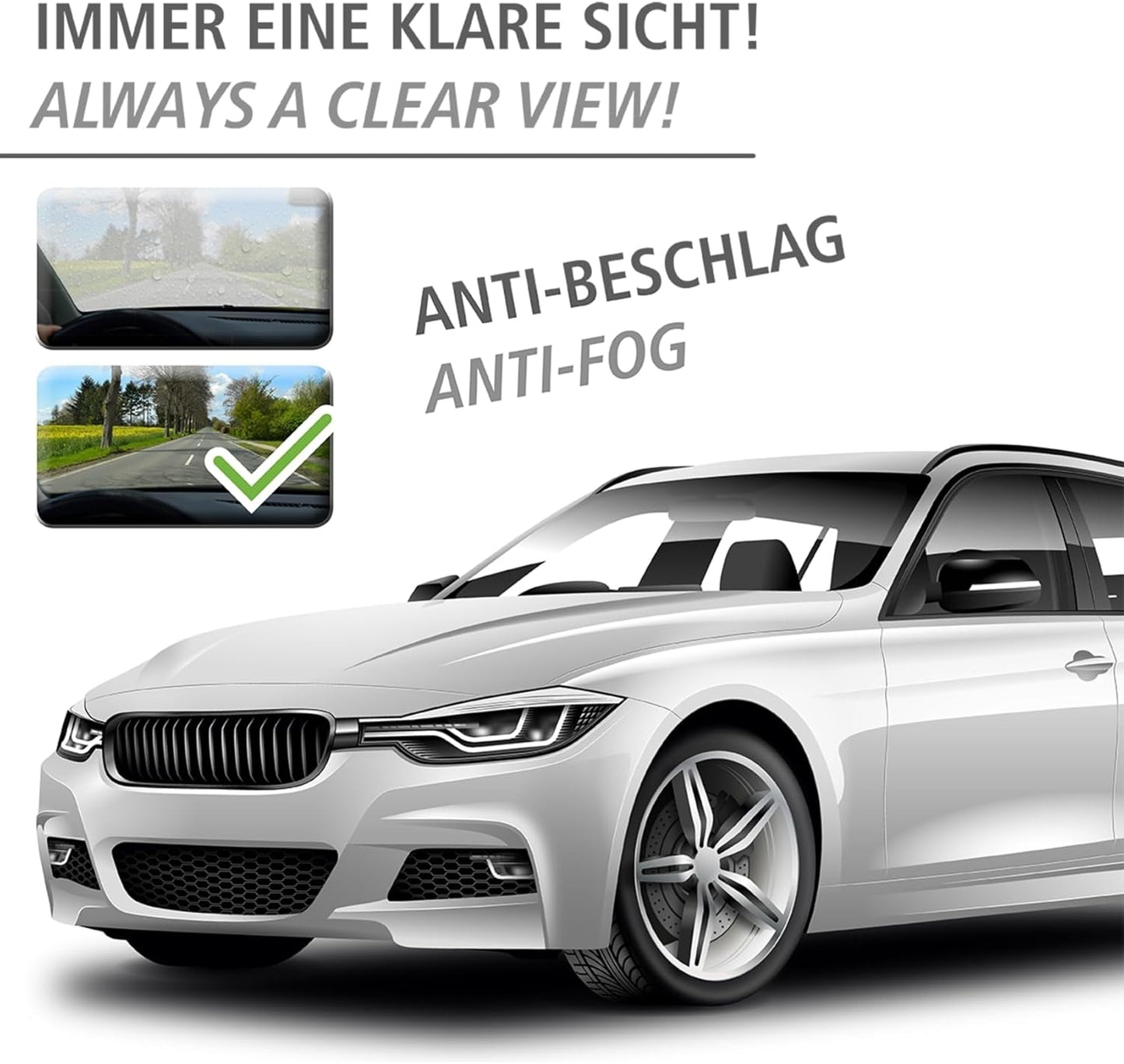 WENKO Auto-Entfeuchter mit Sättigungsanzeige 2er Set je 400g wiederverwendbar