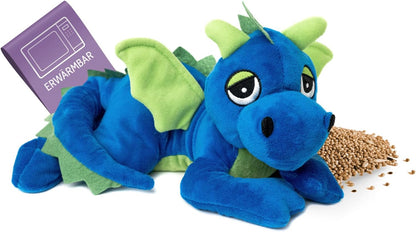 Habibi Plush Classic warming toy lucky dragon blue cuddly toy heat pad hot water bottle