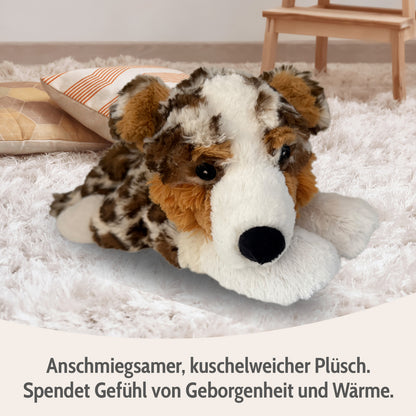 Habibi Plush Classic Wärmetier Australian Shepherd Kuscheltier Wärmekissen