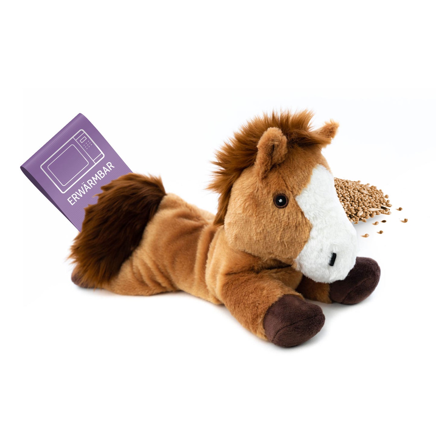 Habibi Plush Classic Wärmetier Pony Kuscheltier Wärmekissen Wärmflasche