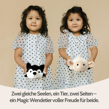 Habibi Plush Classic Wärmetier 1863 Wendetier Wolf/Schaf Stoffltier Wärmekissen