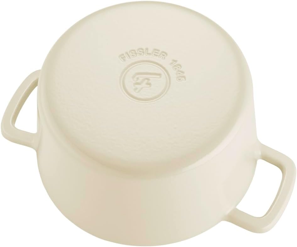 Fissler Moments Collection/Emaillierte Gusseisen-Bräter Ø 24 cm elfenbeinweiß