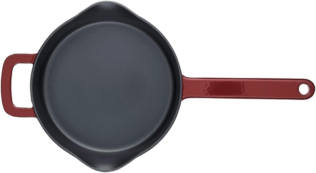 Fissler Moments Collection/Emaillierte Gusseisen-Pfanne Ø 24 cm burgundrot