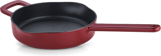 Fissler Gusseisen Pfanne 24cm Burgunderrot antihaft hoher Rand mit Ausgießer