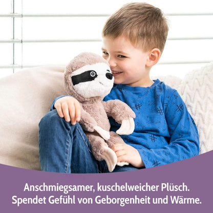 Habibi Plush Premium Wärmetier Faultier herausnehmbares Körnerkissen