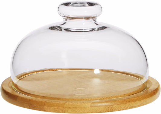 Trendglas Jena Käseglocke mit Bambusteller