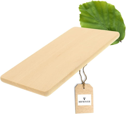 Hofmeister breakfast board made of beech wood, 22 x 12 cm, bread board.