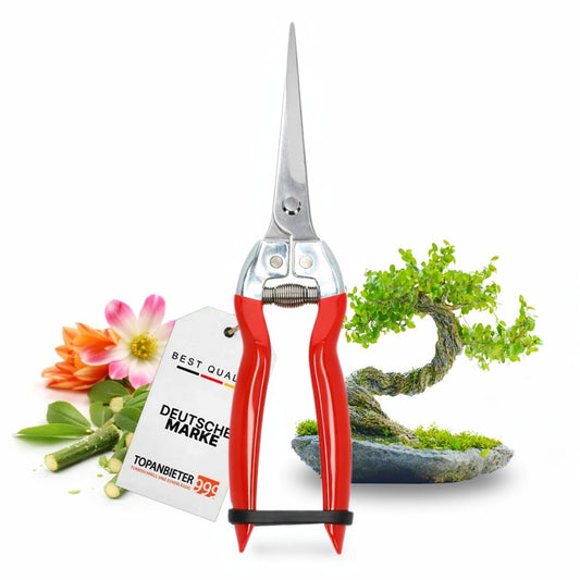 Ausdünnschere 20,3 cm, Bypass-Schere für Bonsai & Blumen, spitz zulaufende Klingen, rutschfester Griff,  präzises Auslichten