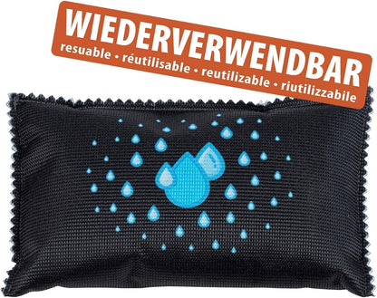 WENKO Auto-Entfeuchter mit Sättigungsanzeige 2er Set je 400g wiederverwendbar