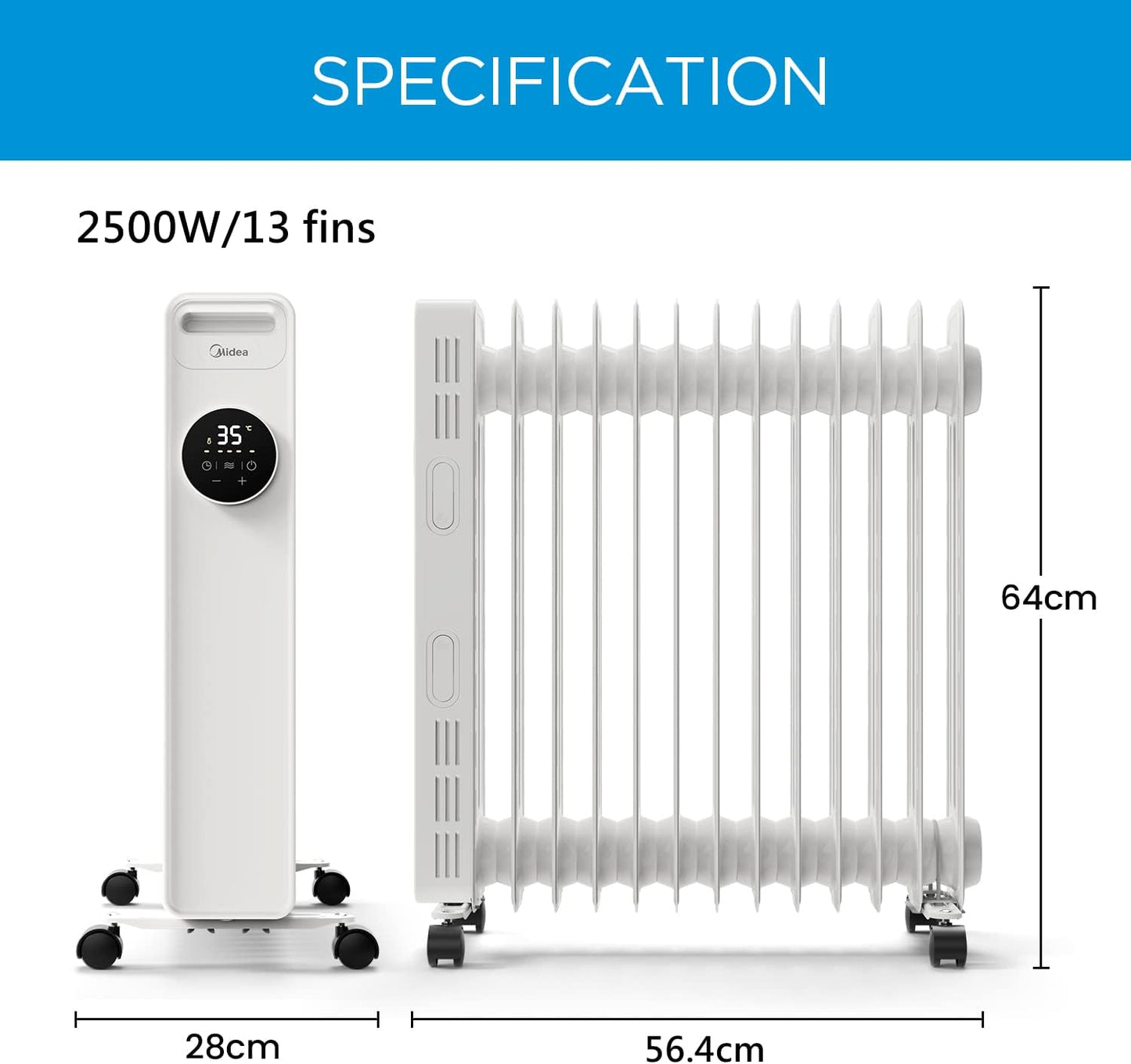 Midea (OSF) Heizer weiss 2513-20 MR