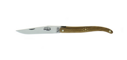 Forge de Laguiole Taschenmesser 12 cm Mooreiche satiniert geschmiedet T14