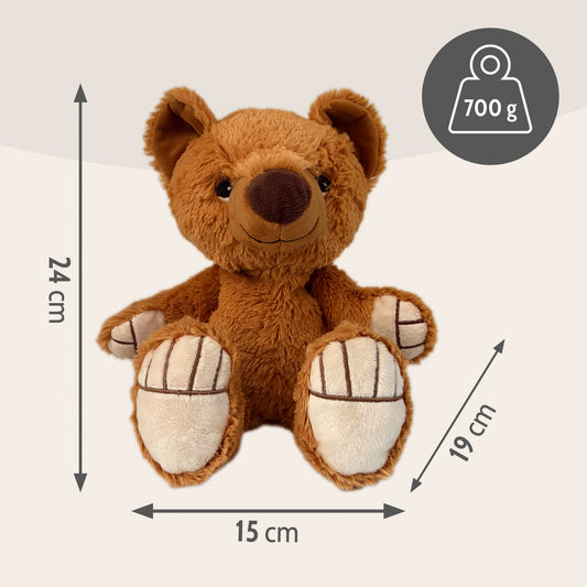 Habibi Plush Classic Wärmetier Bär braun Kuscheltier Wärmekissen Kuscheltier