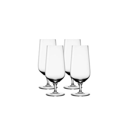 SPIEGELAU Capri Beer Glasses, Set of 4, made of crystal glass, clear &amp; dishwasher safe