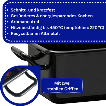 Riess Enamel 2-Piece Set Mini Baking and Serving Dishes for Air Fryer