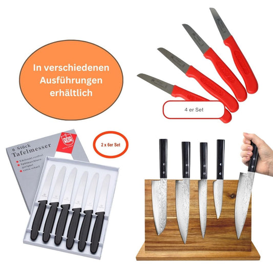 TA999 Küchenmesser & Zubehör verschiedene Ausführungen Messerblock Tafelmesser