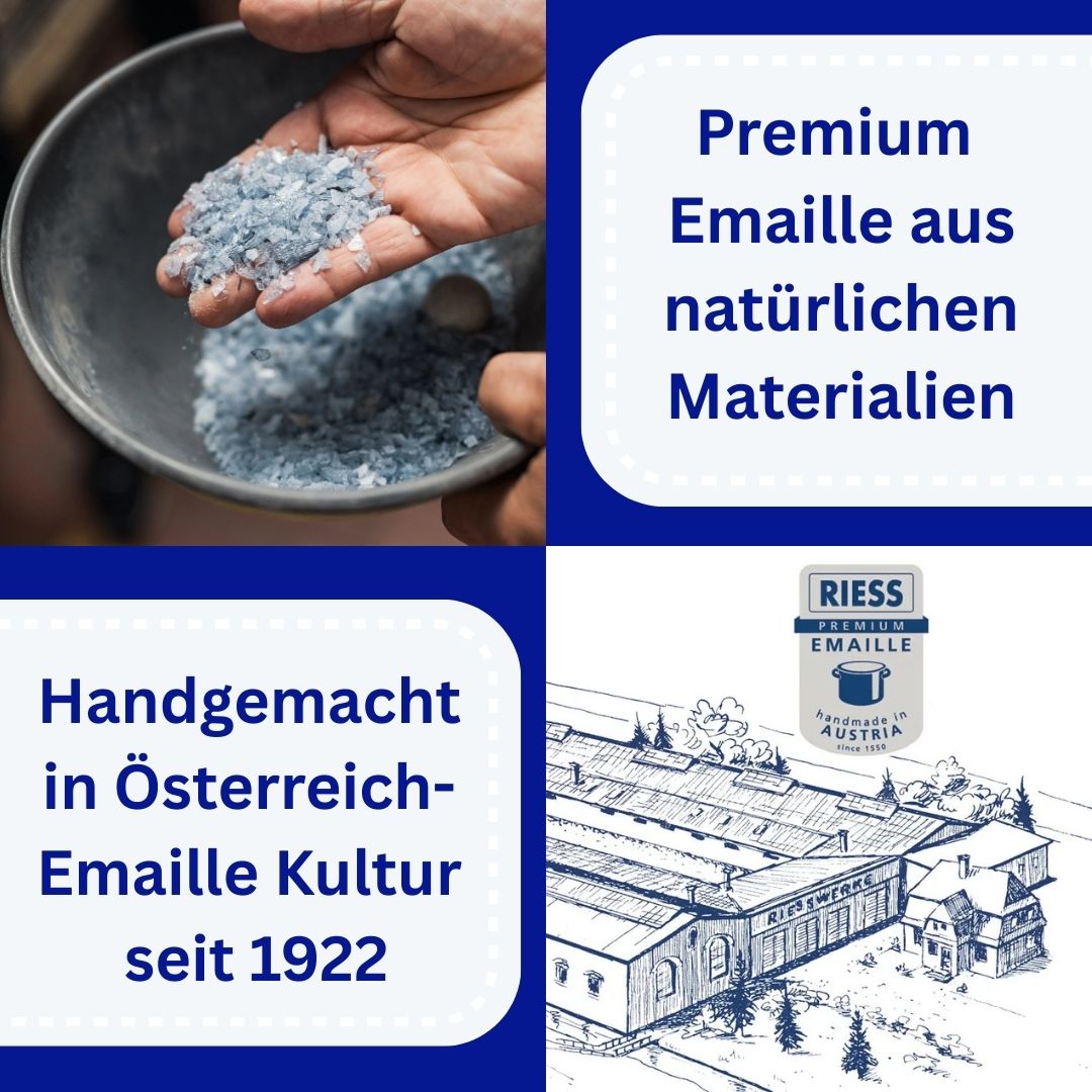 Riess Enamel 2-Piece Set Mini Baking and Serving Dishes for Air Fryer