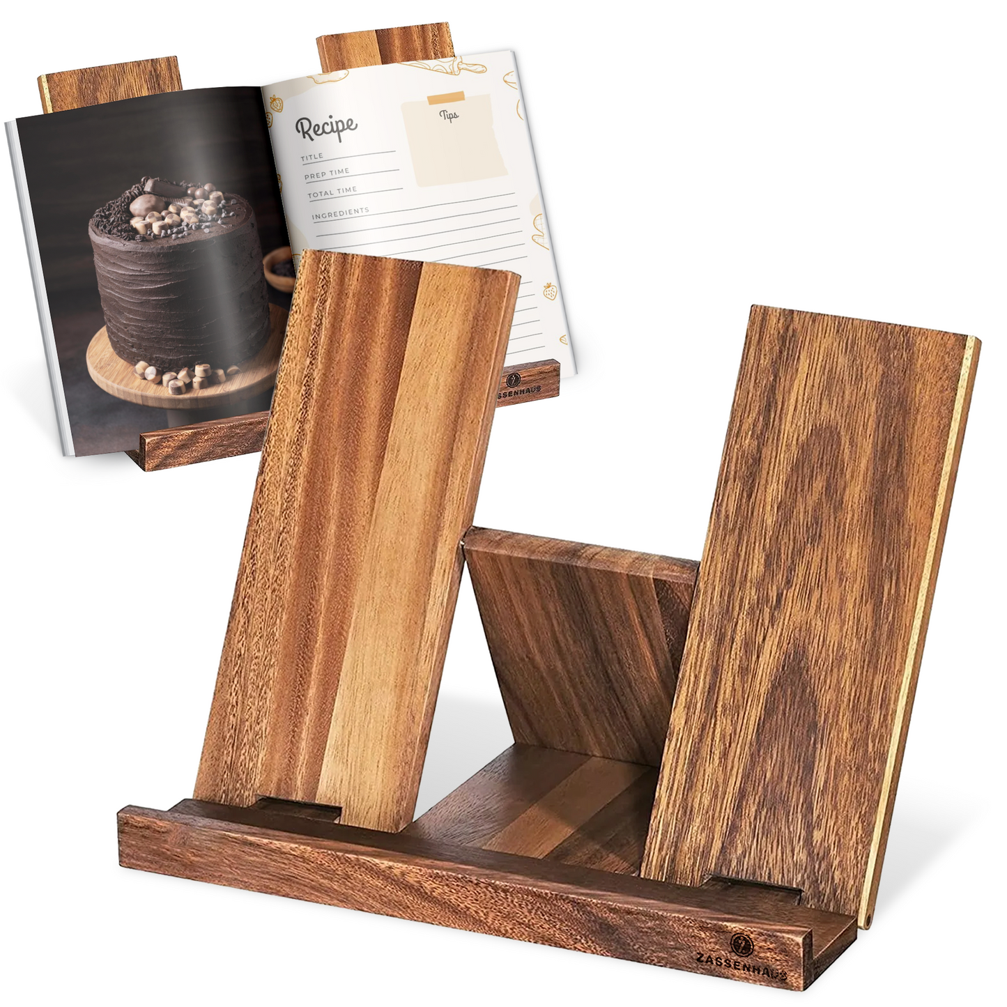 Zassenhaus cookbook holder acacia