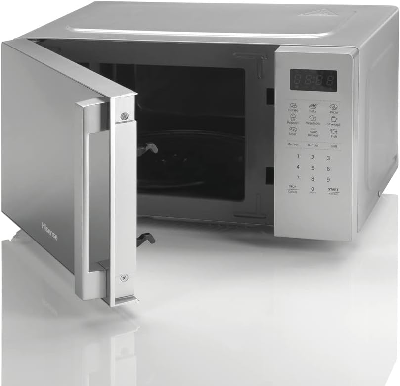 Hisense Mikrowelle grau mit Grill